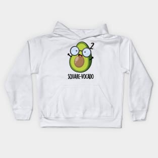 Square-vocado Funny Avocado Puns Kids Hoodie